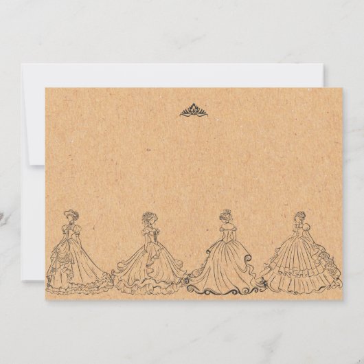 Vintager Geburtstag Einladung (Rückseite)