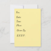 Vintager Geburtstag Einladung (Rückseite)