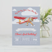 Vintager Geburtstag Einladung (Stehend Vorderseite)