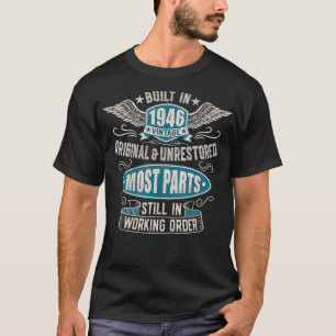 Vintager Geburtstag Geboren 1946 erbaut in den 40e T-Shirt