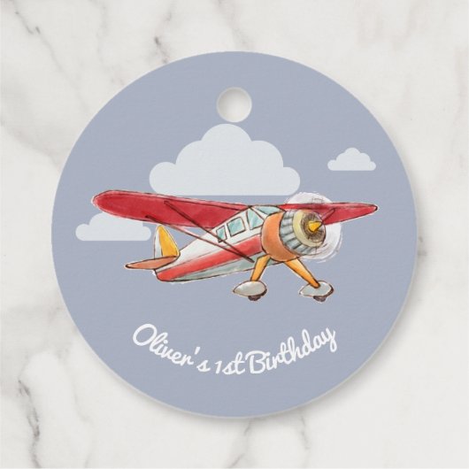 Vintager Geburtstag Geschenkanhänger (Rückseite)