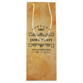 Vintager Geburtstag Geschenktüte Für Weinflaschen (Vorderseite)