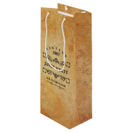 Vintager Geburtstag Geschenktüte Für Weinflaschen