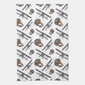 Vintager Geburtstag Geschirrtuch (Vertikal)