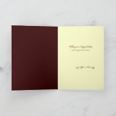 Vintager Geburtstag Karte (Innenseite)