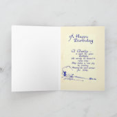 Vintager Geburtstag Karte (Innenseite)