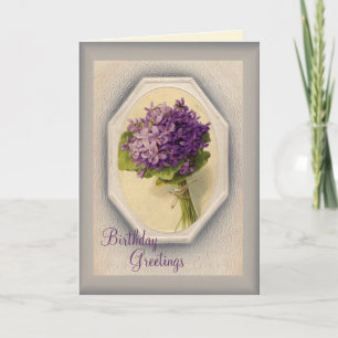 Vintager Geburtstag Karte