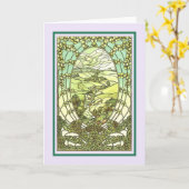 Vintager Geburtstag Karte (Gelbe Blume)