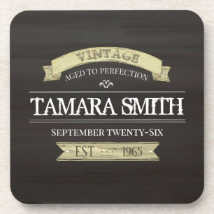 Vintager Geburtstag Modernes Zeitalter bis Perfekt Getränkeuntersetzer