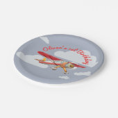 Vintager Geburtstag Pappteller (Schrägansicht)