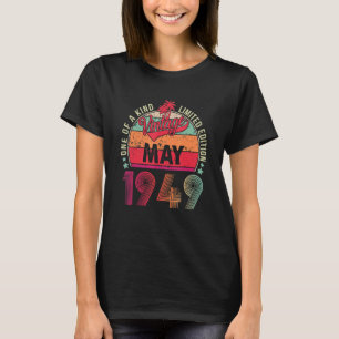 Vintager Geburtstag Phantastisch seit Mai 1949 1 T-Shirt