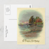 Vintager Geburtstag Postkarte (Vorne/Hinten)