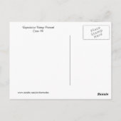 Vintager Geburtstag Postkarte (Rückseite)