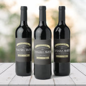 Vintager Geburtstag Rustikal Stilvoll modern Weinetikett