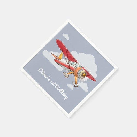 Vintager Geburtstag Serviette (Ecke)