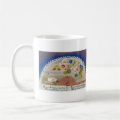 Vintager Geburtstag Swan Blue Postcard Kaffeetasse (Links)