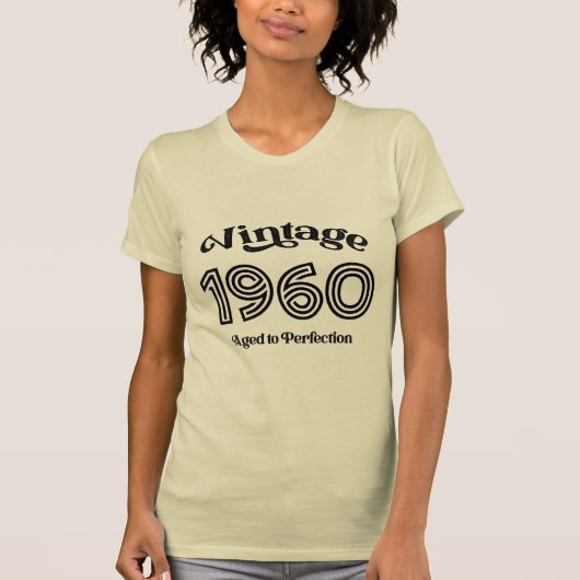 Vintager Geburtstag von 1960, vollendet T-Shirt (Vorderseite)