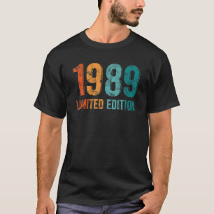 Vintager Geburtstag von Mann oder Frau 1989 T-Shirt