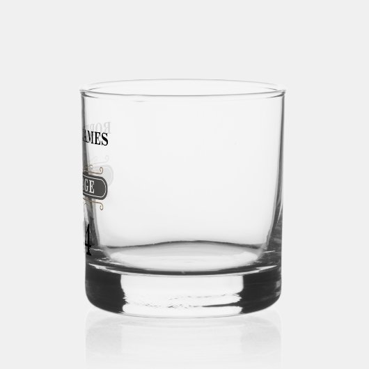 Vintager Geburtstag Whiskyglas (Links)