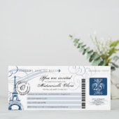 Vintager Geburtstags-Party-Boarding-Durchlauf Einladung (Stehend Vorderseite)