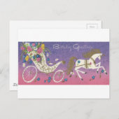 Vintager Geburtstagsgruß Postkarte (Vorne/Hinten)