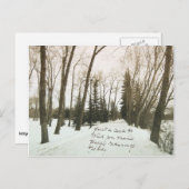 Vintager Geburtstagskarte mit Handschrift Postkarte (Vorne/Hinten)