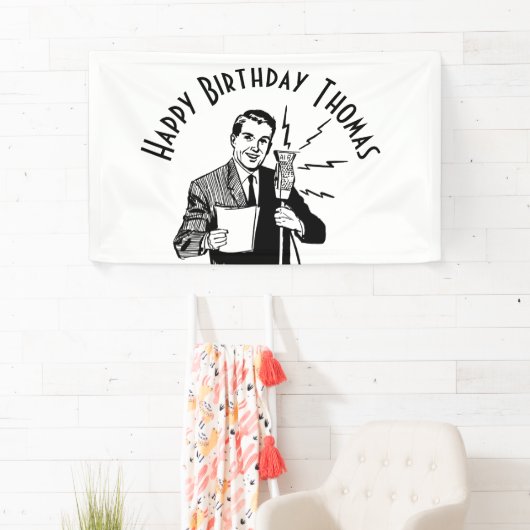 Vintager Geburtstagskünstler Banner (Insitu)