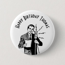 Vintager Geburtstagskünstler Button