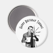 Vintager Geburtstagskünstler Magnet (Vorderseite/Rückseite)