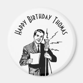 Vintager Geburtstagskünstler Magnet