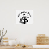 Vintager Geburtstagskünstler Poster (Küche)