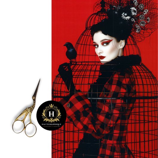 Vintager Geburtszettel mit floraler Entkundung Seidenpapier