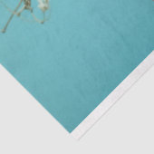 Vintager Geburtszettel mit floraler Entkundung Seidenpapier (Ausschnitt)