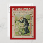 Vintager Gedenktag Die Stürme, ZSSG Postkarte (Vorne/Hinten)