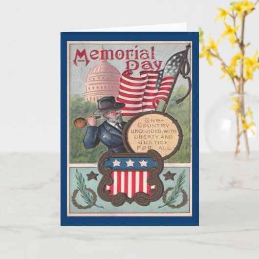 Vintager Gedenktag - Ein Land Karte (Gelbe Blume)