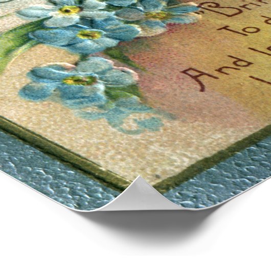 Vintager Gedenktag Poster (Ecke)