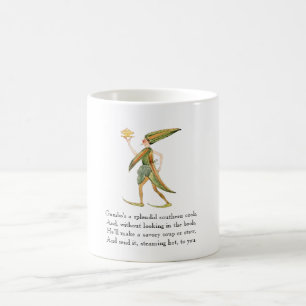 Vintager Gedicht-Gumbo-Reim-niedliche Koch-Tasse Kaffeetasse