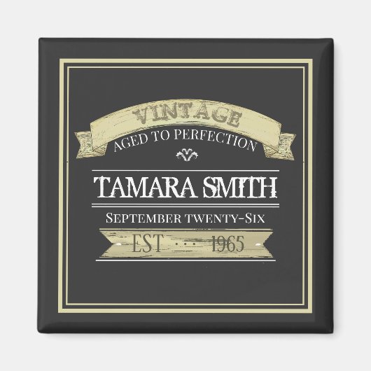 Vintager Gefallen im Alter bis zur Perfektion Magnet (Vorne)