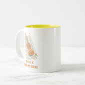 Vintager Geigenflitzer Zweifarbige Tasse (Vorderseite Links)