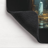 Vintager Geist Halloween Geist in einem abandonier Mousepad (Ecke)