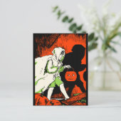 Vintager Geistertrick oder Treater Postkarte (Stehend Vorderseite)