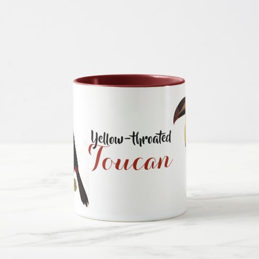 Vintager, gelbhaltiger Toukan Tasse (Zentrum)