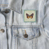 Vintager gemusterter Schmetterling Button (Beispiel)