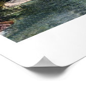 Vintager Genfersee Schloss Chillon Poster (Ecke)