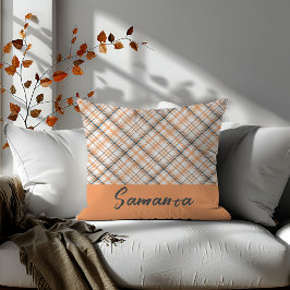 Vintager geometrischer Beige Kissen