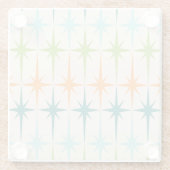 Vintager geometrischer glasuntersetzer (Rückseite)