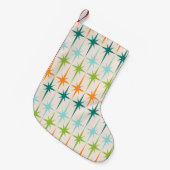 Vintager geometrischer kleiner weihnachtsstrumpf (Vorderansicht (hängend))