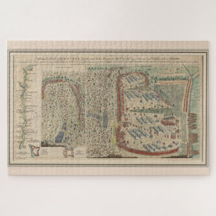 Vintager George-See-Französisch-Indischer Krieg-K Puzzle