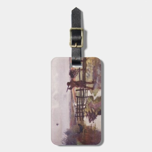 Vintager Gepäckanhänger (Vorderseite vertikal)