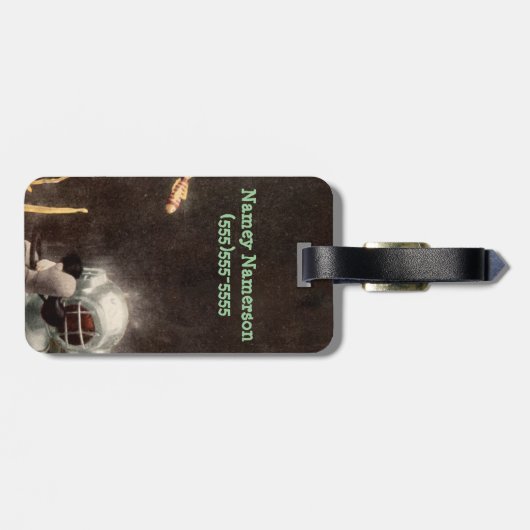 Vintager Gepäckanhänger (Rückseite horizontal)